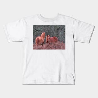 New Forest Ponies Kids T-Shirt